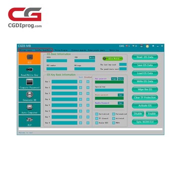 Mileage Repair and Gateway Read/Write Authorization for CGDI Prog MB Key Programmer