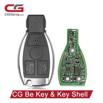 CGDI BE Key with Smart Key Proximity Shell 3 Button for Mercedes Benz 1997-2014 Complete Key Package without Panic