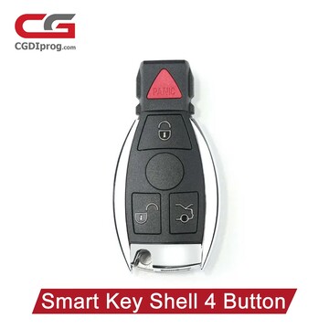 Smart Key Shell 4 Button Shell with Plastic Button for Mercedes Benz Assembling with CGDI MB BE Key Perfectly 5pcs/lot