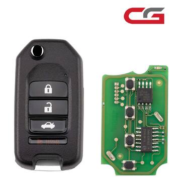 [5Pcs/Set] CG C13-000004 A10-3+1 Honda Style(Flip-3+1BTN) 4 Buttons Wire Remote