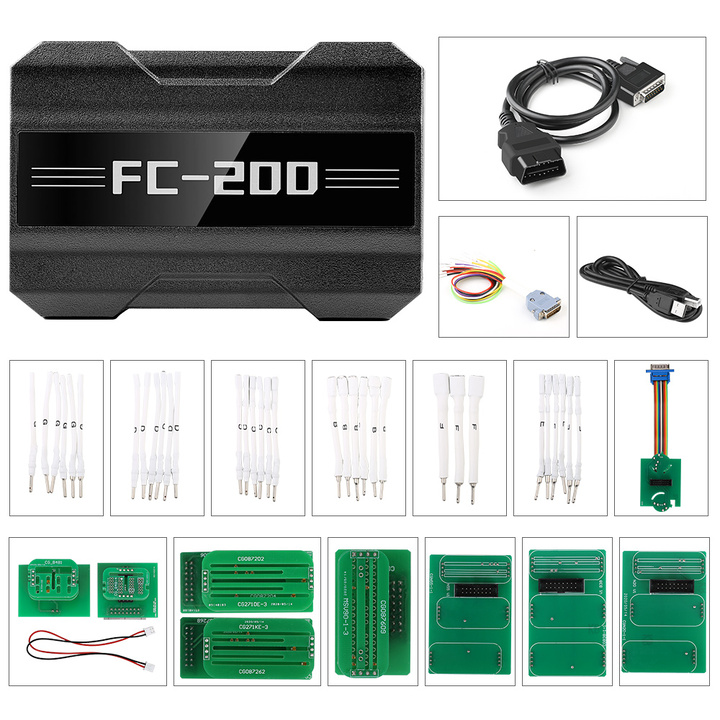 CG FC200 ECU Programmer Full Version with New Adapters Set 6HP & 8HP / MSV90 / N55 / N20 / B48/ B58