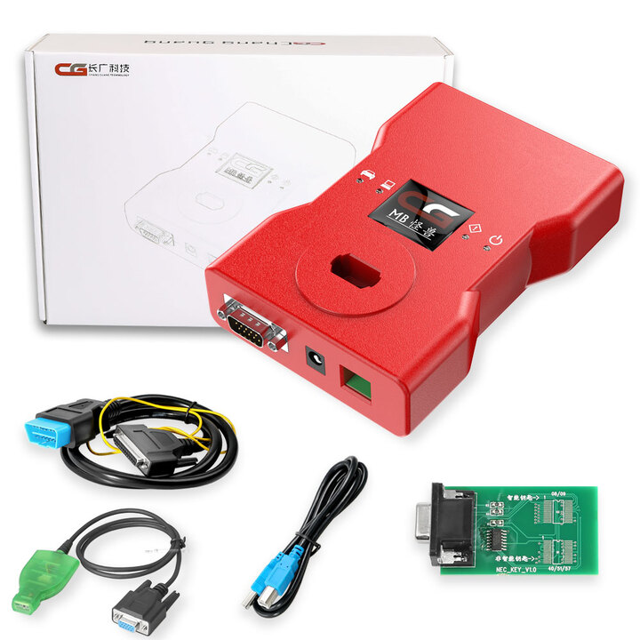 CGDI MB with Full Adapter including EIS Test Line + ELV Adapter + ELV Simulator + AC Adapter + New NEC Adapter