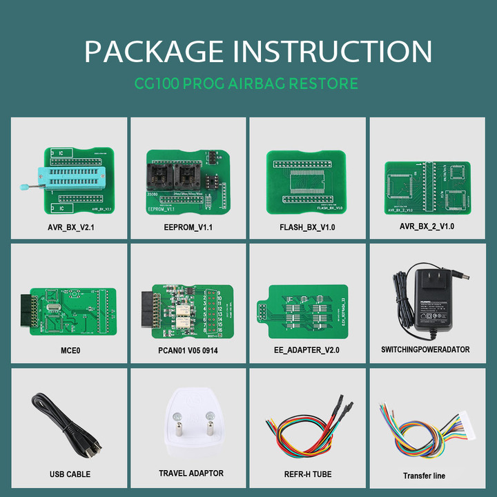 CG100 PROG III Full Version Airbag Restore Device including All Function of Renesas SRS and Infineon XC236x