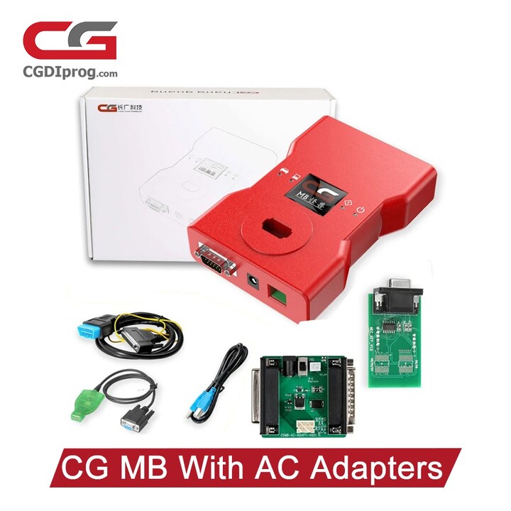 CGDI MB with AC Adapter Work with Mercedes W164 W204 W221 W209 W246 W251 W166 for Data Acquisition via OBD Get 1 Free Token Daily