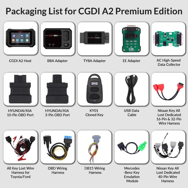CGDI A2 Key Programmer Full Version with Mercedes Benz Authorization Software