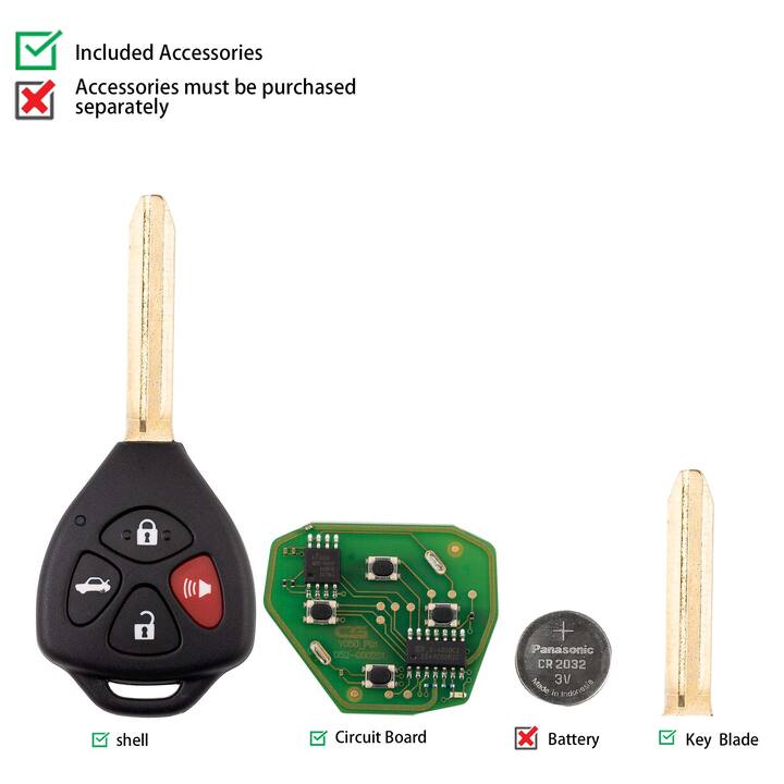 CG C13-000010 A05-3+1 TOYO.TA(3+1) 4 Buttons Wire Remote