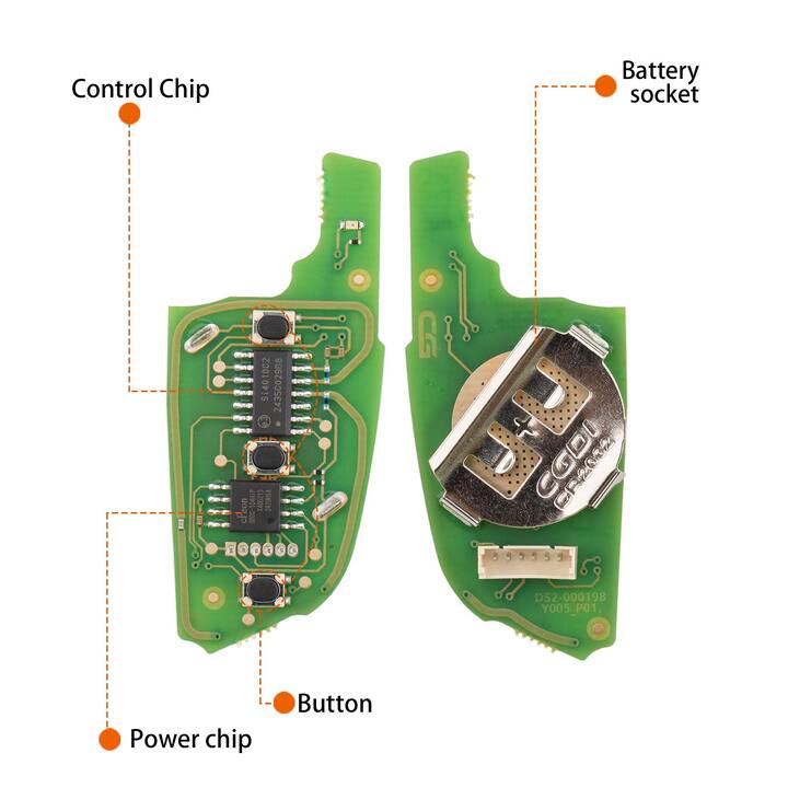 CG C13-000038 A29 DF(3BTN) 3 Metal Buttons Wire Remote