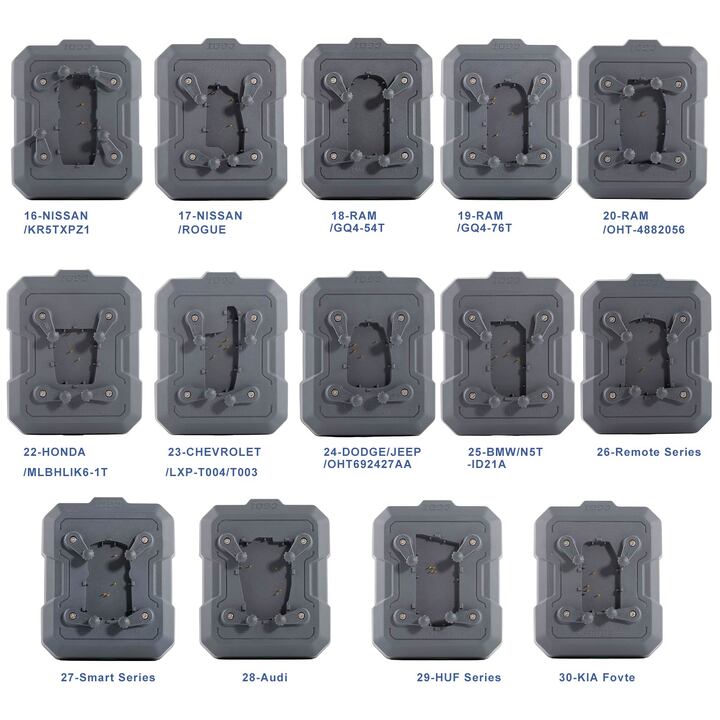 2026 CGDI Remote-Free Adapter Set 28pcs Work with K2 Support BMW/ Audi/ Toyota/ Honda/ Dodge etc