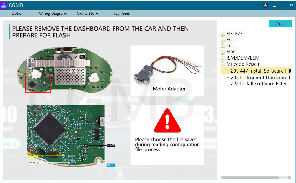 CGDI MB FBS4 Mileage Repair