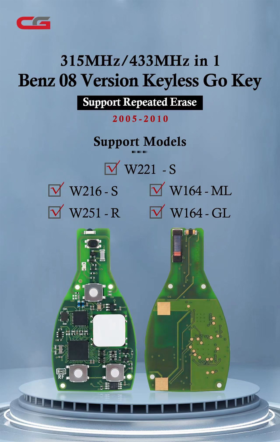 Benz 08 Version Keyless Go Key
