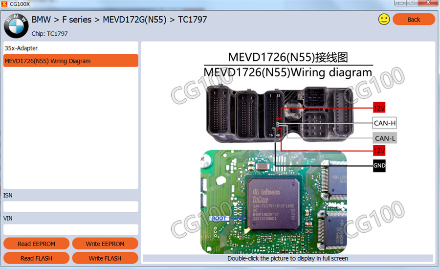 CGDI CG100X Programmer for Airbag Reset Mileage Adjustment and Chip Reading 