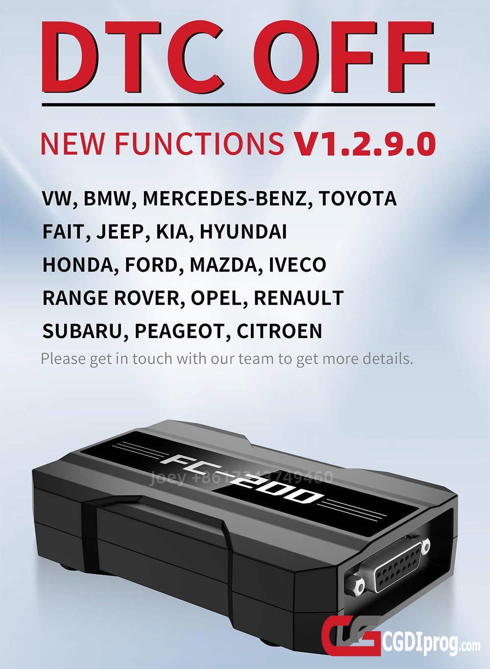 CGDI FC200 New Version V1.2.9.0 Update