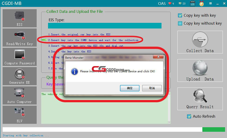 How to use CGDI MB Add a New Key to Benz W211 via OBD 06