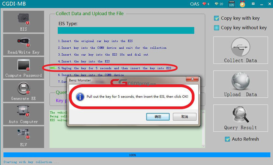 How to use CGDI MB Add a New Key to Benz W211 via OBD 10