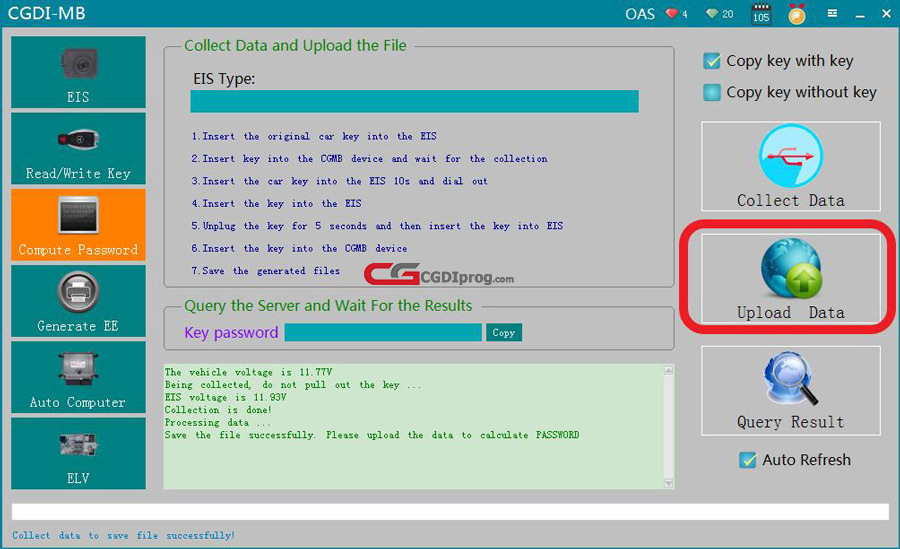 How to use CGDI MB Add a New Key to Benz W211 via OBD 14