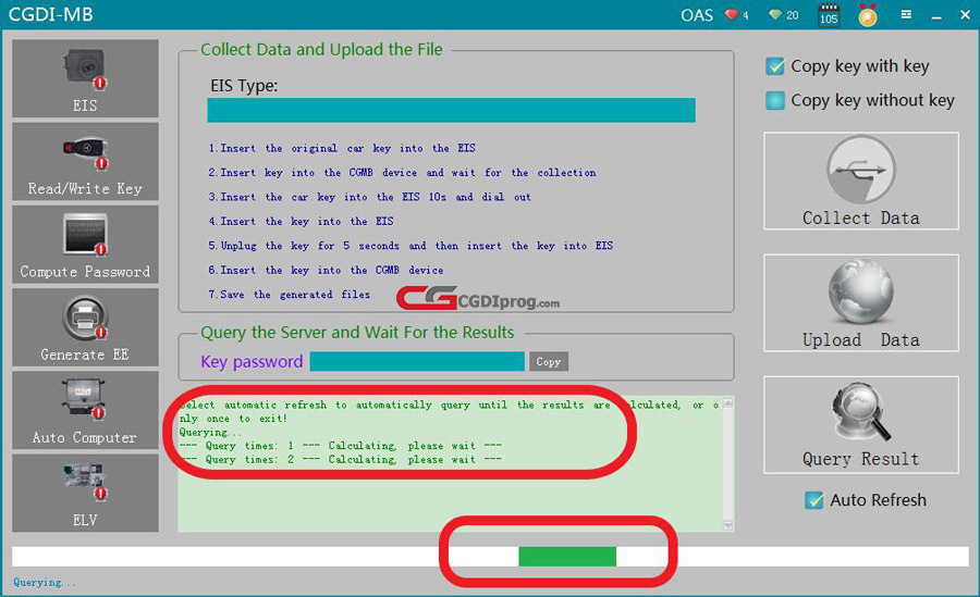 How to use CGDI MB Add a New Key to Benz W211 via OBD 17