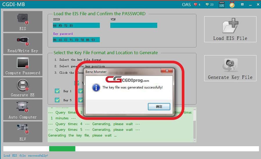 How to use CGDI MB Add a New Key to Benz W211 via OBD 25