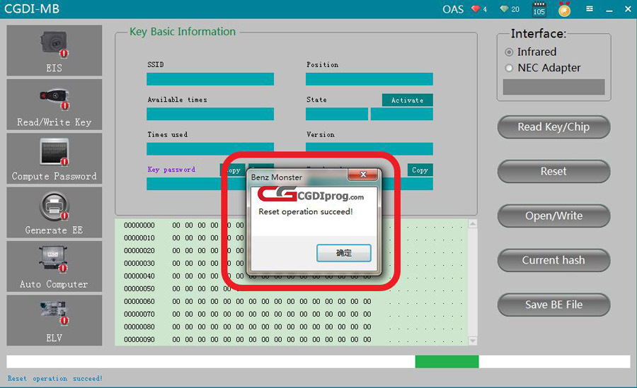 How to use CGDI MB Add a New Key to Benz W211 via OBD 29
