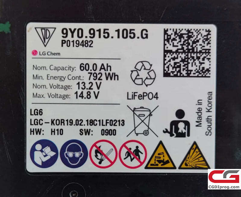 CG100X Programmer - Porsche Cayenne 18-20 BCM 12V Lithium Battery Repair Guide